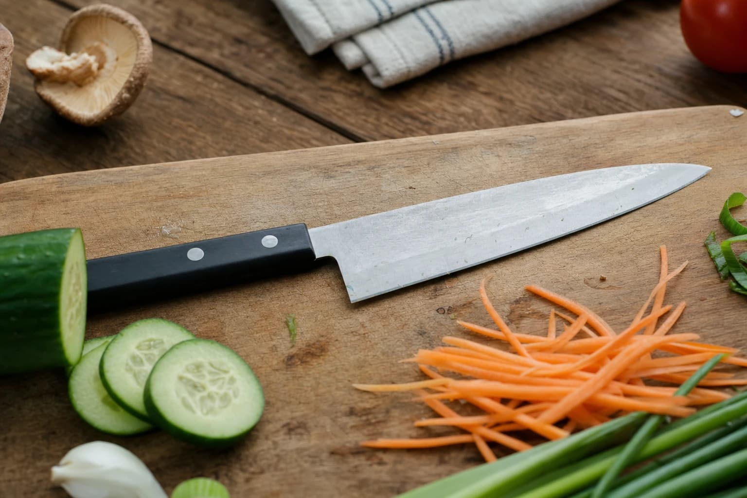Knivsliping som redder en sløv japansk kniv